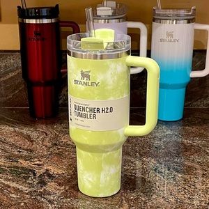 Stanley 40 oz Quencher Tumbler Citron Tie Dye Target Exclusive Brand New